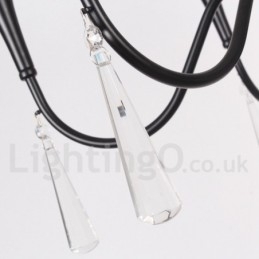 3-Lyss Lysekrone I Middelhavsstil Med Stearinlys