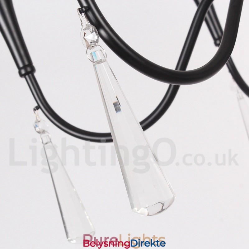 3-Lyss Lysekrone I Middelhavsstil Med Stearinlys