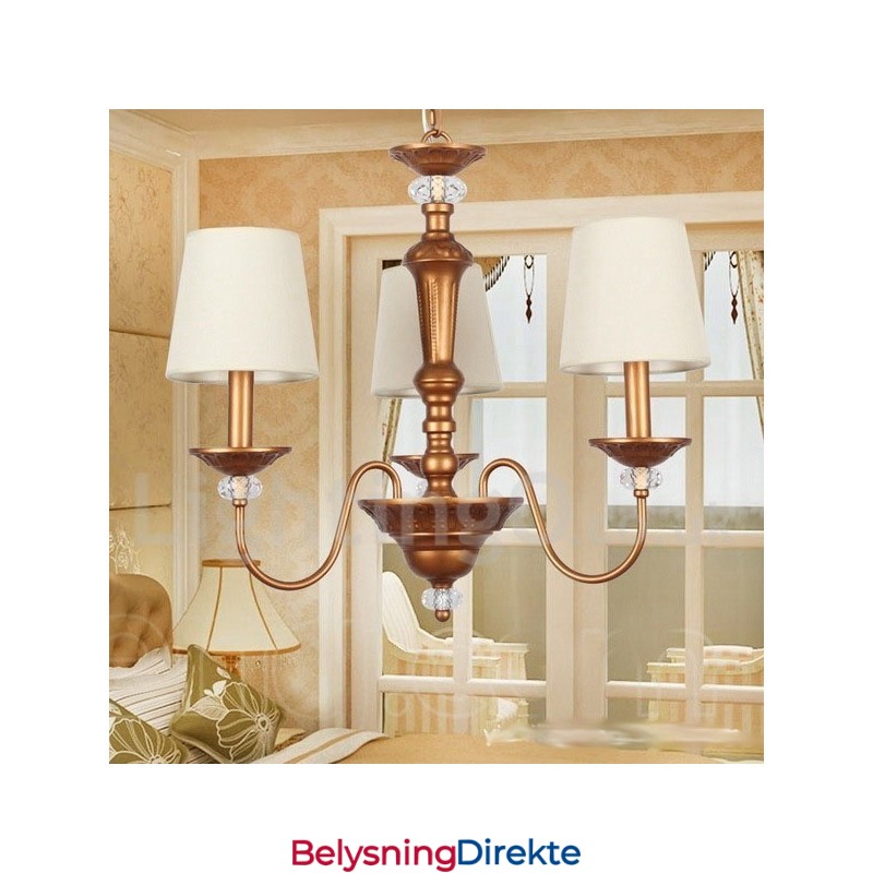 Retro Lysekrone Med 3 Lys