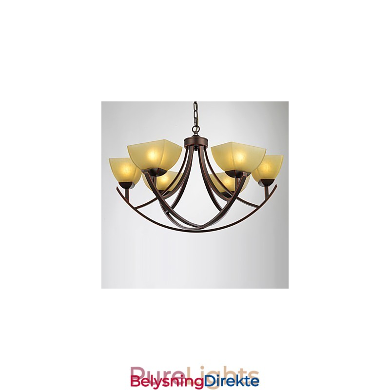 Lysekrone Med 6 Lys, Tradisjonell, Klassisk, Vintage, Metall