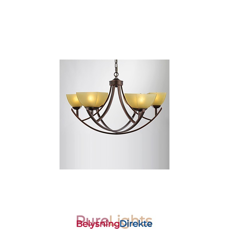 Lysekrone Med 6 Lys, Tradisjonell, Klassisk, Vintage, Metall