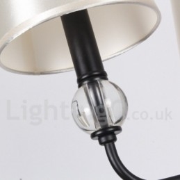 Retro, Svart, Moderne Lysekrone Med 3 Lys