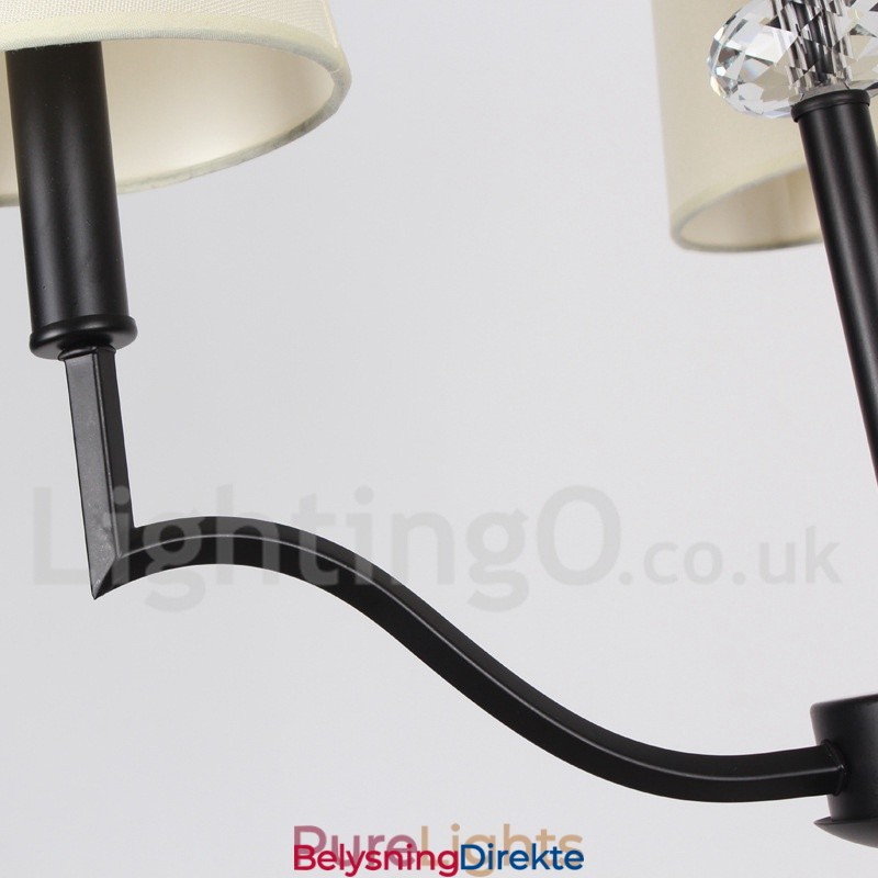 3-Lys Moderne Samtidslysekrone I Stearinlysstil