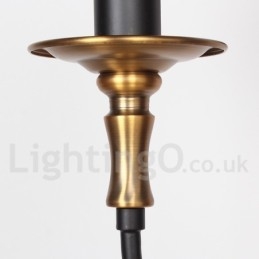 3-Lyss Retro Moderne Lysekrone I Stearinlysstil