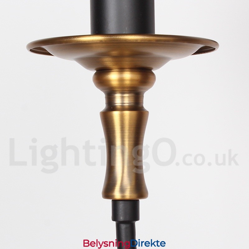 3-Lyss Retro Moderne Lysekrone I Stearinlysstil