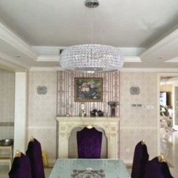 Moderne K9 Krystall Takpendellampe Innendørs Lysekrone Trommelbelysning Lamper Armaturer