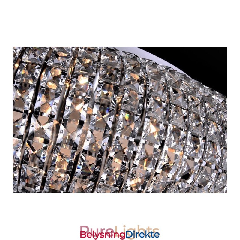 Moderne K9 Krystall Takpendellampe Innendørs Lysekrone Trommelbelysning Lamper Armaturer