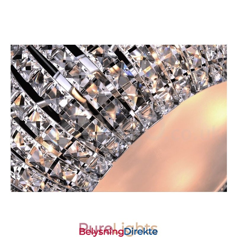 Moderne K9 Krystall Takpendellampe Innendørs Lysekrone Trommelbelysning Lamper Armaturer
