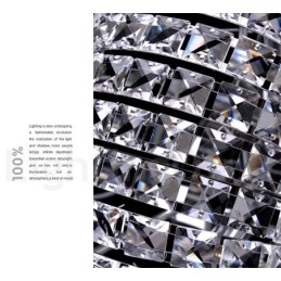 Moderne K9 Krystall Takpendellampe Innendørs Lysekrone Trommelbelysning Lamper Armaturer