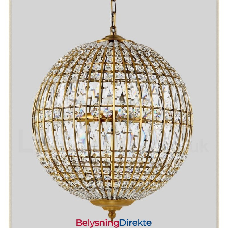 Globe Modern K9 Krystall Takpendellampe Innendørs Lysekrone Belysning Lamper Armaturer