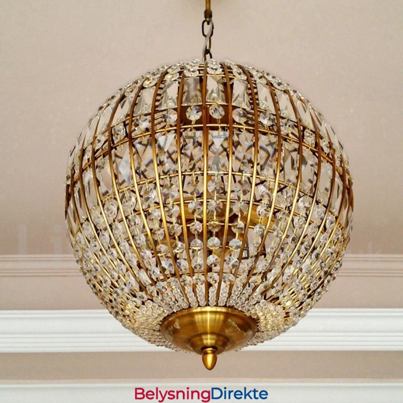 Globe Modern K9 Krystall Takpendellampe Innendørs Lysekrone Belysning Lamper Armaturer
