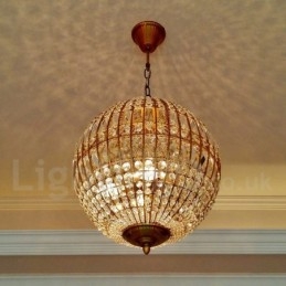 Globe Modern K9 Krystall Takpendellampe Innendørs Lysekrone Belysning Lamper Armaturer