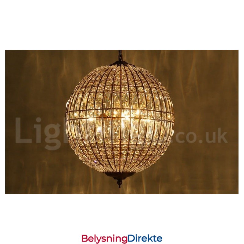 Globe Modern K9 Krystall Takpendellampe Innendørs Lysekrone Belysning Lamper Armaturer