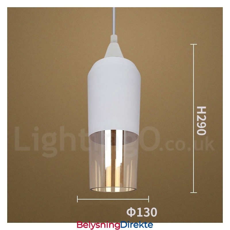 Europeisk Retro Lounge Glass Pendellampe