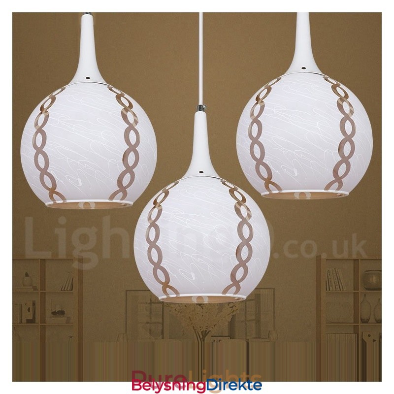 Moderne Og Moderne Lounge-Pendellampe I Glass