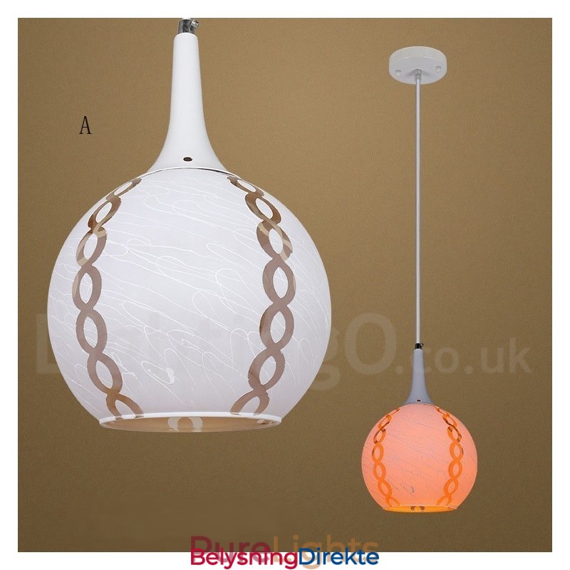 Moderne Og Moderne Lounge-Pendellampe I Glass