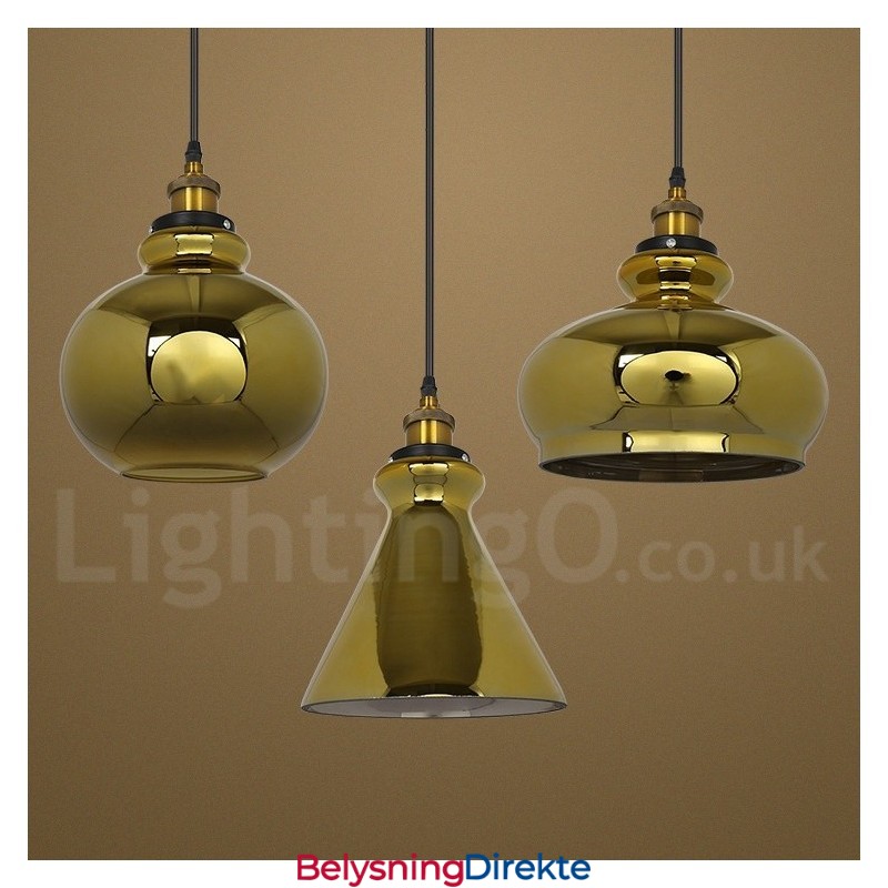Europeisk Glass Pendellampe