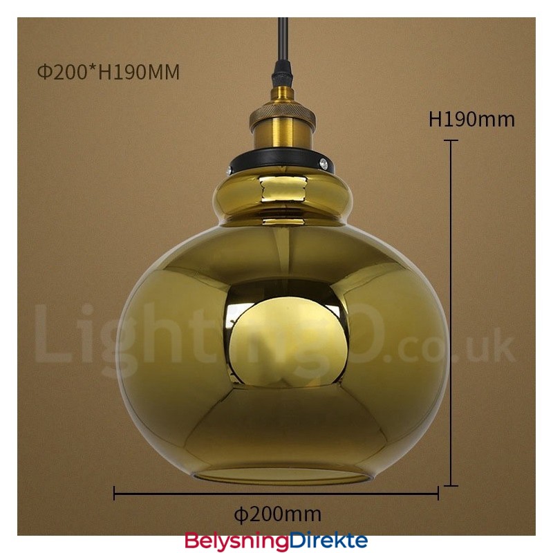 Europeisk Glass Pendellampe