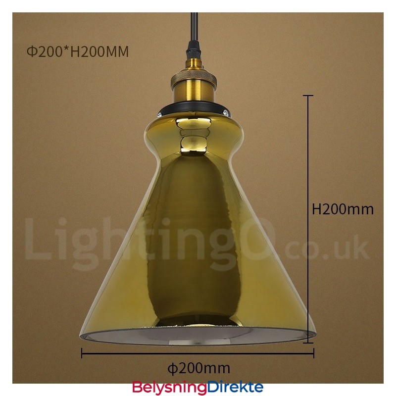 Europeisk Glass Pendellampe