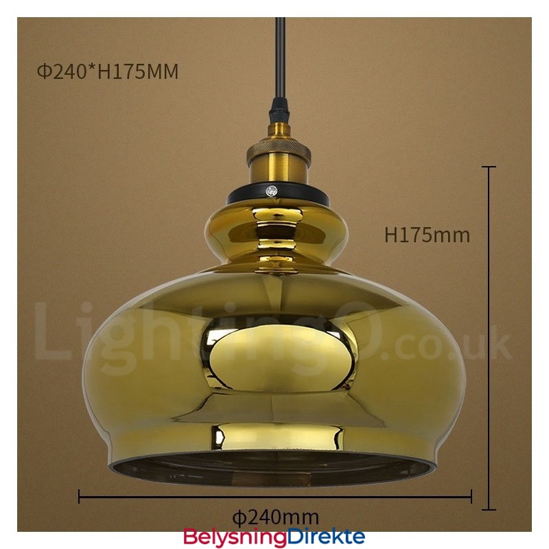 Europeisk Glass Pendellampe