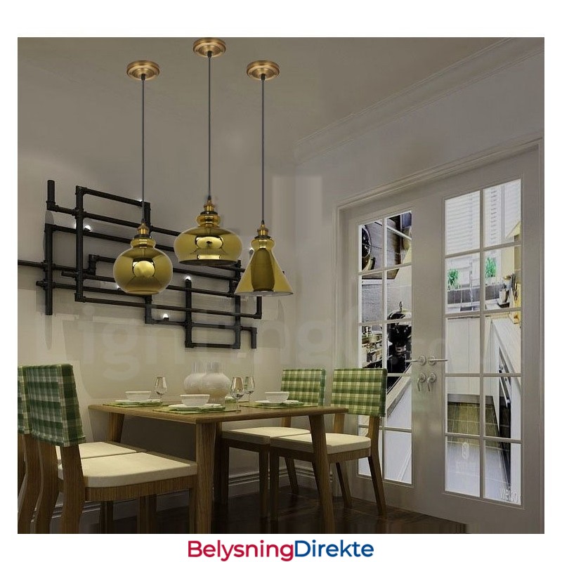 Europeisk Glass Pendellampe