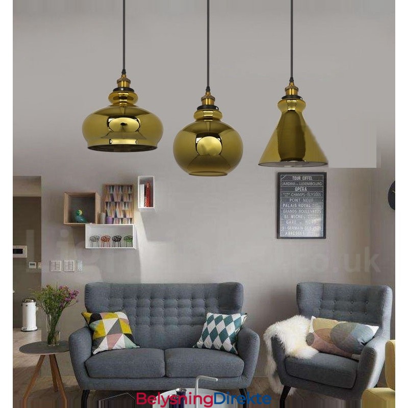 Europeisk Glass Pendellampe