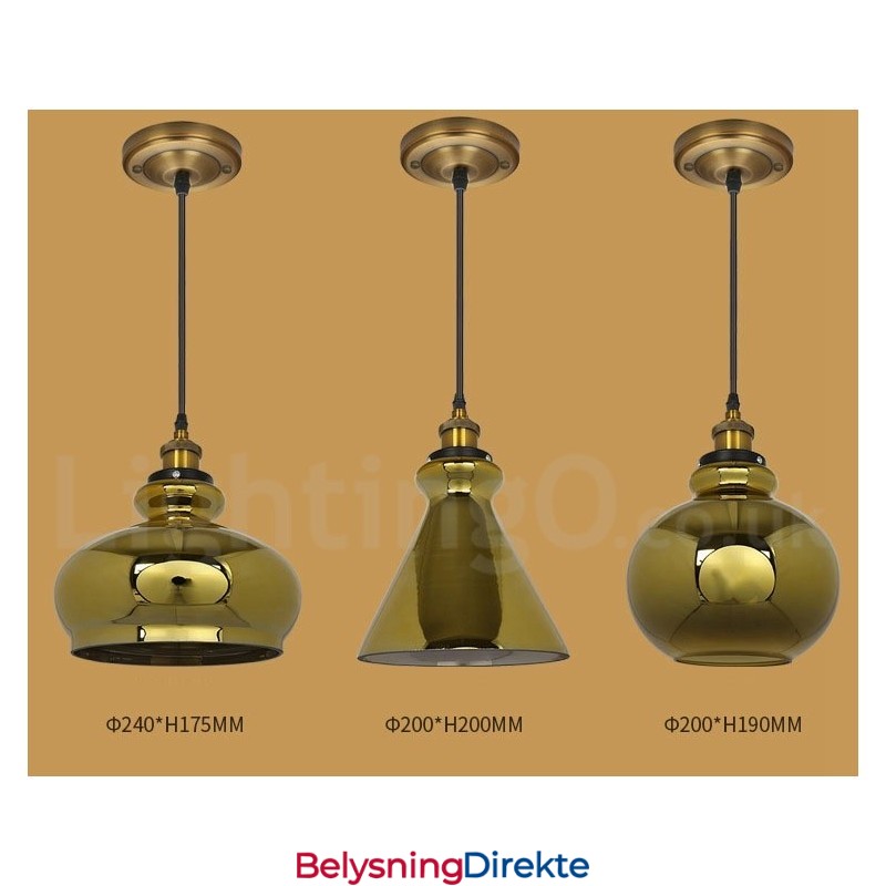 Europeisk Glass Pendellampe