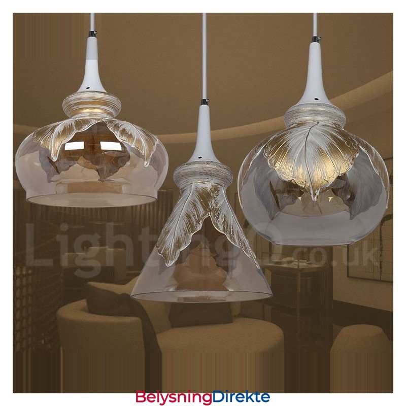 Europeisk Moderne Og Samtidskunstnerisk Lounge Glass Pendellampe