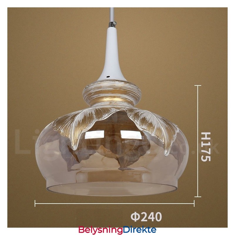 Europeisk Moderne Og Samtidskunstnerisk Lounge Glass Pendellampe