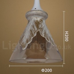 Europeisk Moderne Og Samtidskunstnerisk Lounge Glass Pendellampe