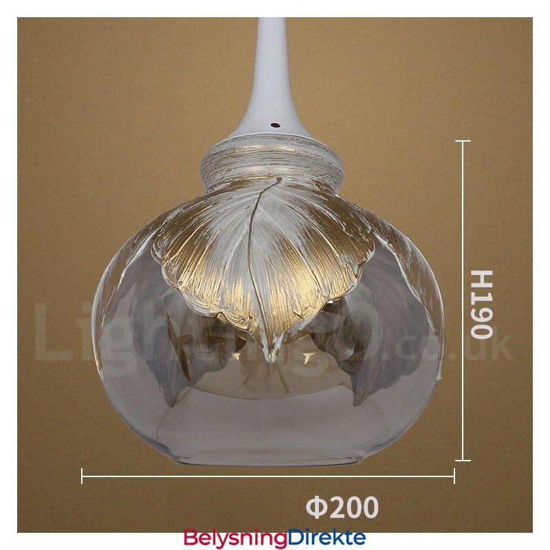 Europeisk Moderne Og Samtidskunstnerisk Lounge Glass Pendellampe