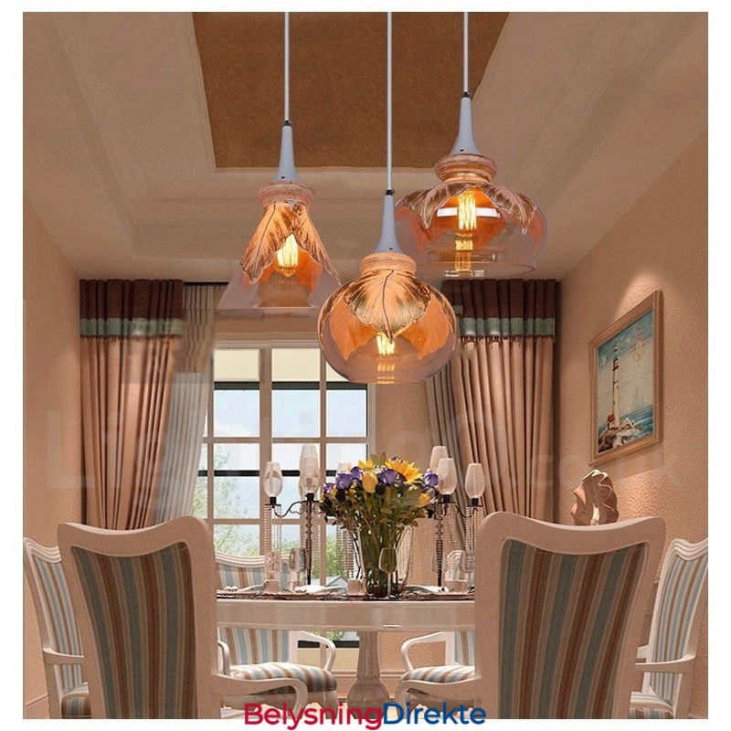 Europeisk Moderne Og Samtidskunstnerisk Lounge Glass Pendellampe