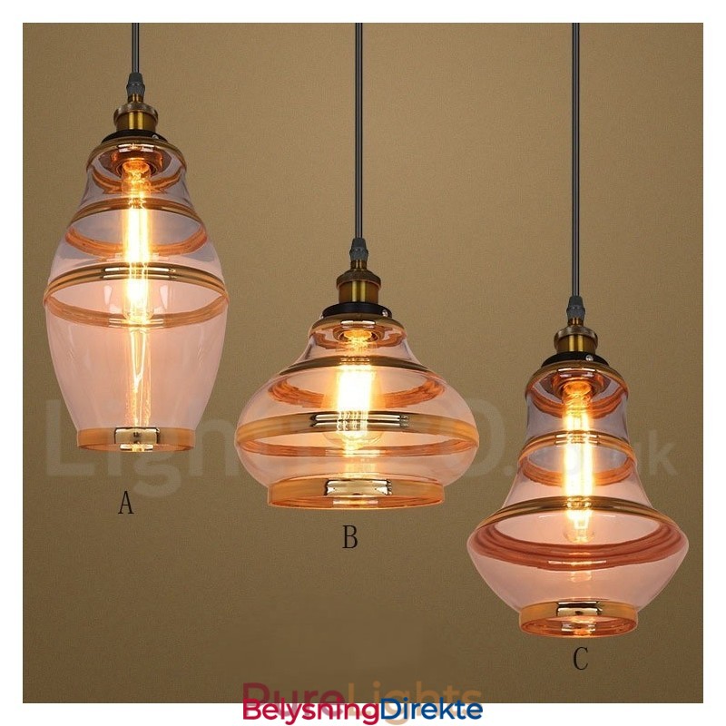 Bar Lounge Europeisk Glass Pendellampe