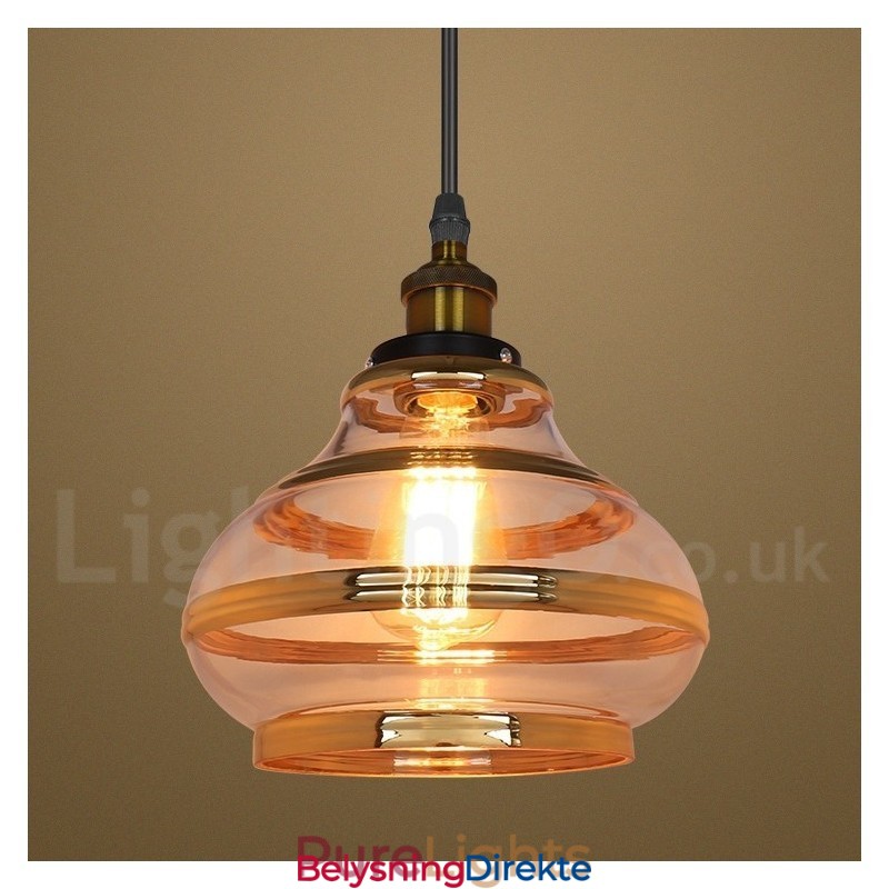 Bar Lounge Europeisk Glass Pendellampe