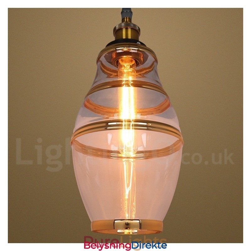 Bar Lounge Europeisk Glass Pendellampe