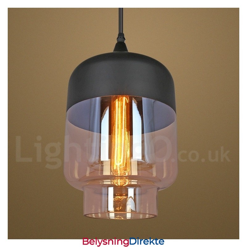 Rustikk Glass Pendellampe Europeisk Lounge Pendellampe