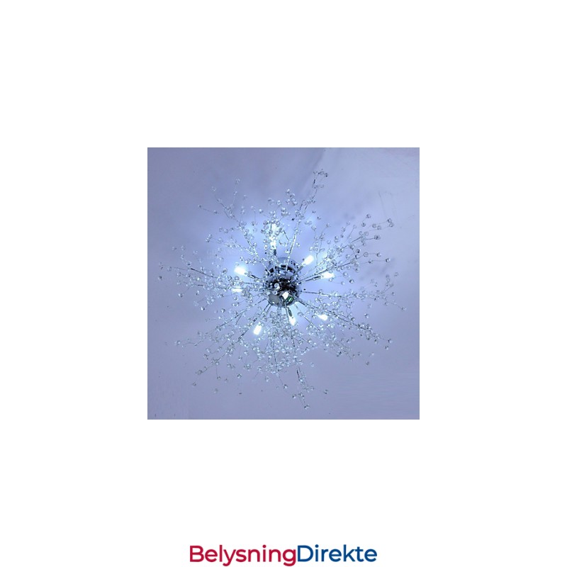 Moderne Globeformet Krystallkrone I Metall