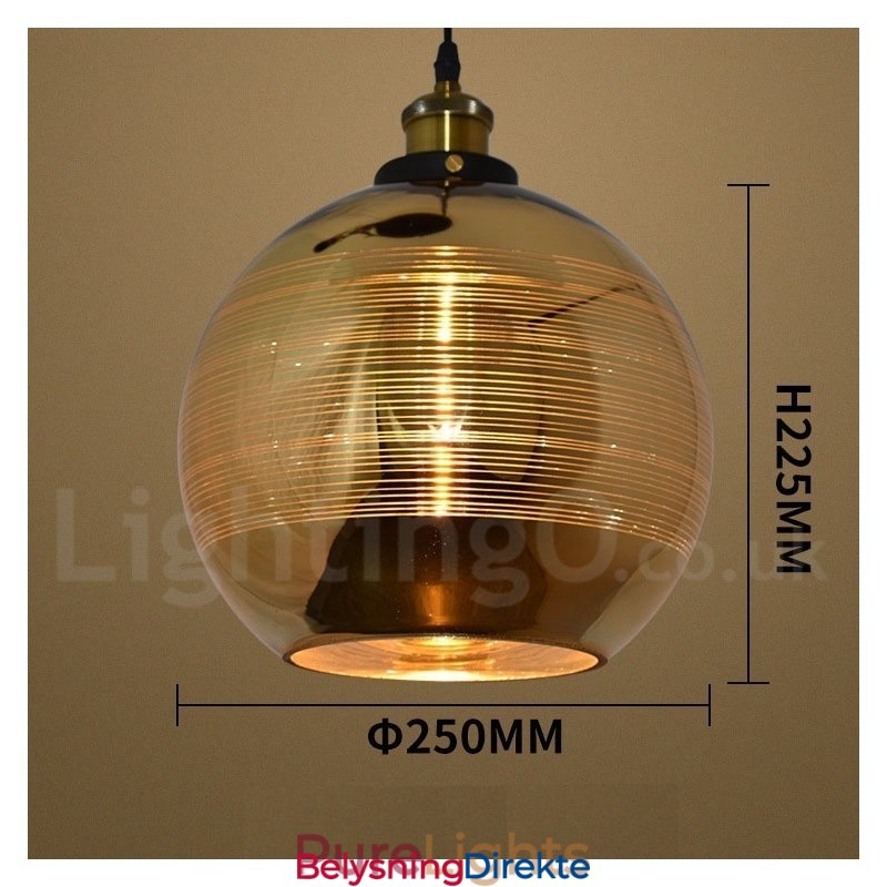 Europeisk Glass Pendellampe Kafé Pendellampe