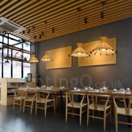 Rustikk Pendellampe I Kaféstil Med Hamptau, 1 Lys