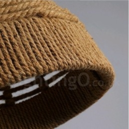 Rustikk Pendellampe I Kaféstil Med Hamptau, 1 Lys