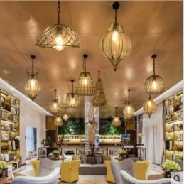 1 Lys Vintage Kafé Glass Pendellampe Loft Pendellampe