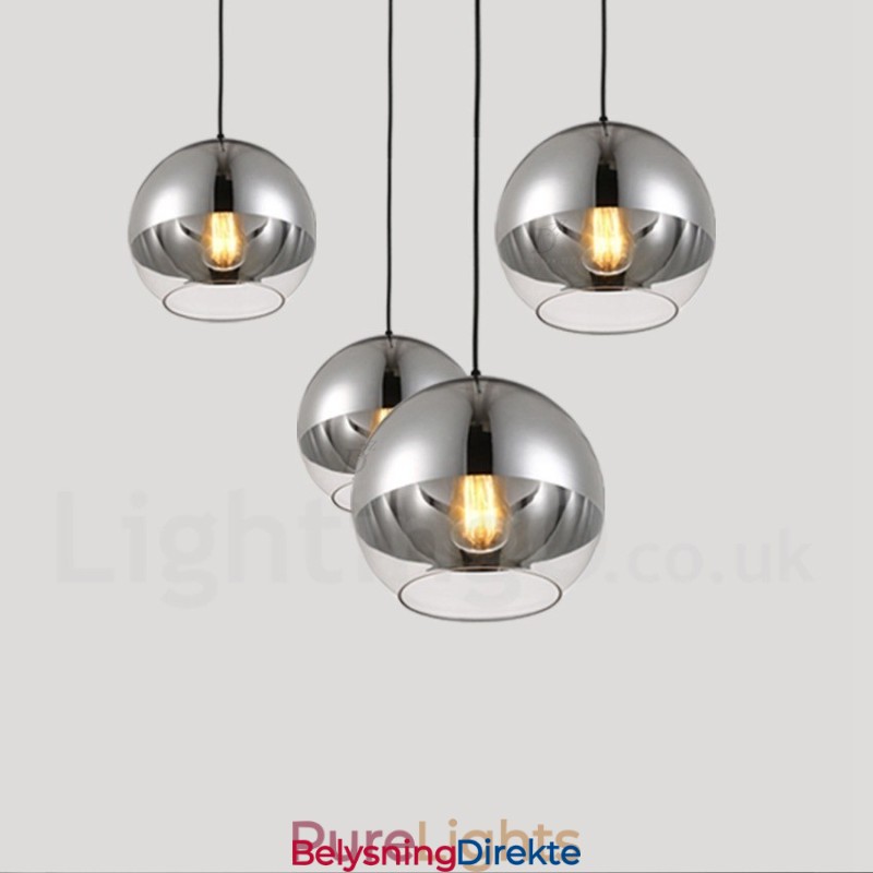 1 Lys Moderne Samtidskunstnerisk Plating Kafé Glass Pendellampe