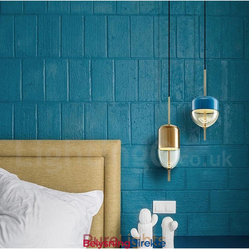 Lys Moderne Samtidskunst Glass Pendellampe