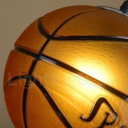 1 Lys Vintage Moderne Samtidskunst Basketball Glassskjerm Pendellampe