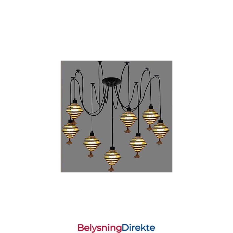 Den Nordiske Landlige Retro Honningkakelysekronelampen De Himmelske Tjenestepikene Sprer Blomster.