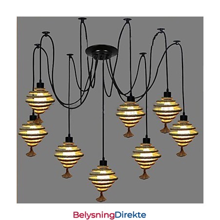 Den Nordiske Landlige Retro Honningkakelysekronelampen De Himmelske Tjenestepikene Sprer Blomster.