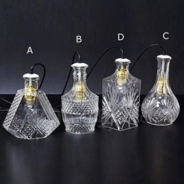 Rustikk Lodge Glass Kafé Pendellampe Med 1 Lys