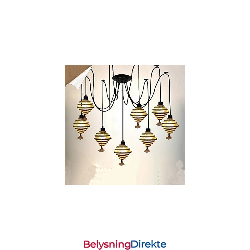 Den Nordiske Landlige Retro Honningkakelysekronelampen De Himmelske Tjenestepikene Sprer Blomster.