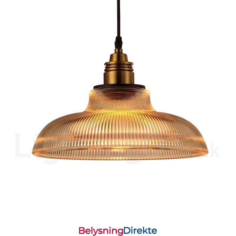 1 Lys Vintage Glass Pendellampe