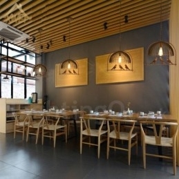 Rustikk Retro Fuglebur-Pendellampe Med Stålskjerm, 1 Lys